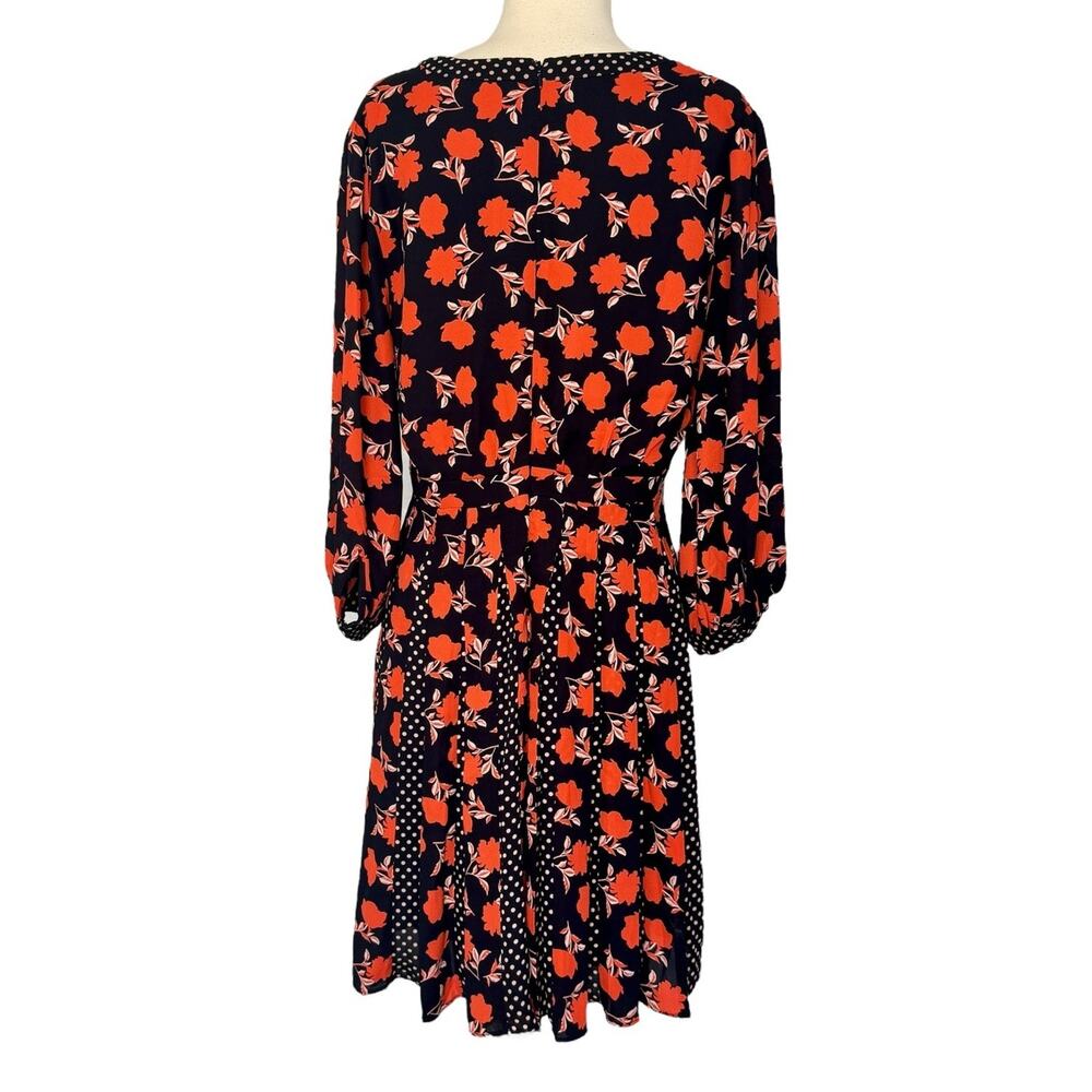 Ann Taylor Black and Red Floral Mini Dress - Picture 7 of 11